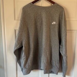 Nike Men's Classic Gray Crewneck Sweater